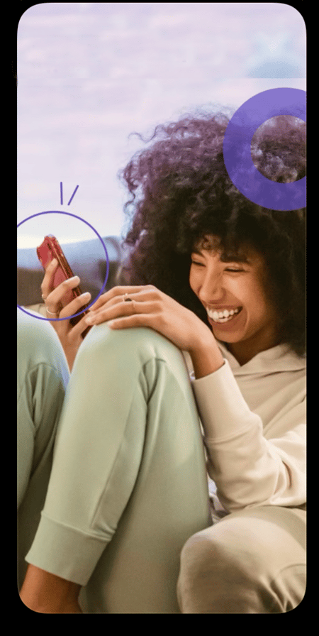 woman on phone